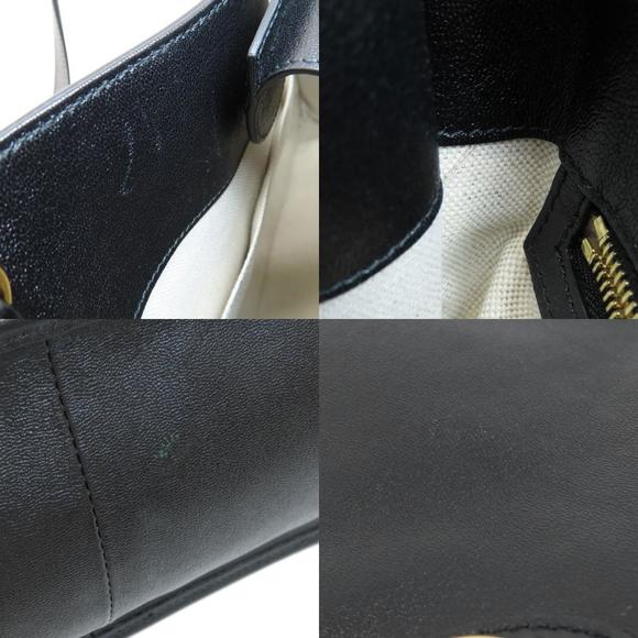 Gucci Horsebit Tote Bag Leather Black - Picture 7 of 9